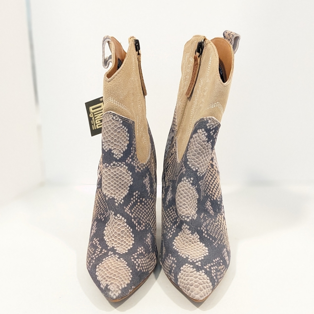 NWT Dingo Calico Snake Print Leather Boots. - Picture 6 of 16